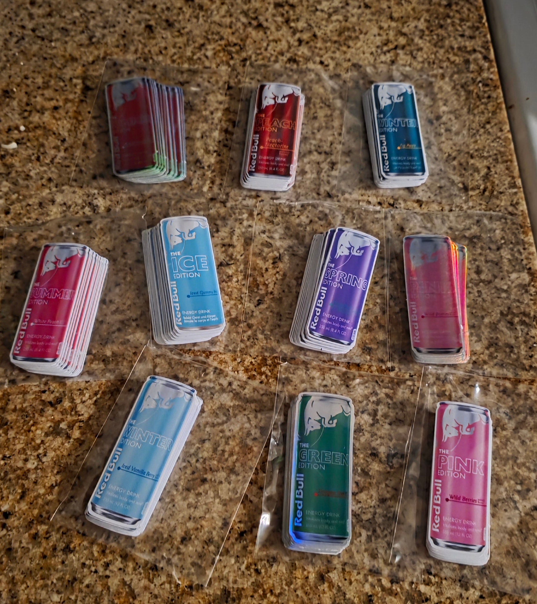 Redbull Custom can stickers 20 pack