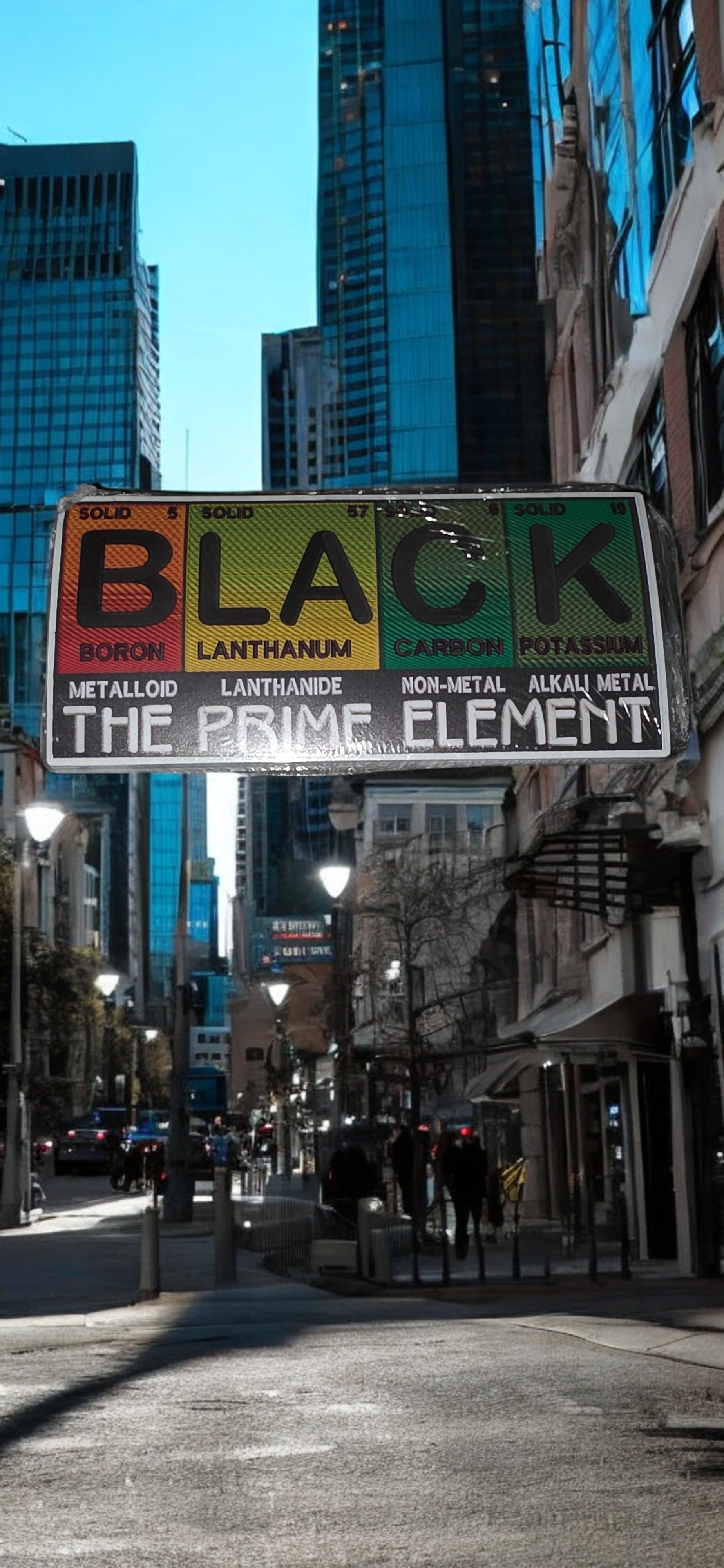 Black The Prime Element Sticker 20 pack