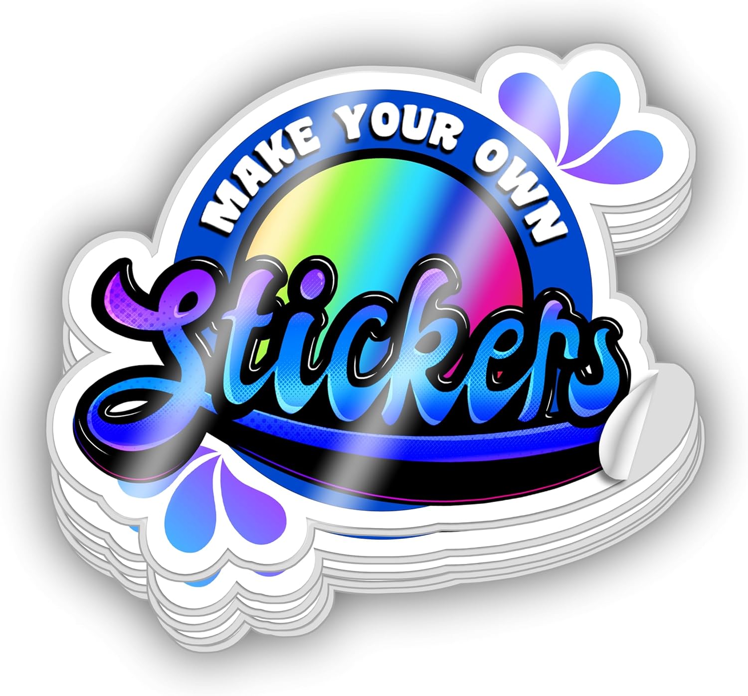 50 custom 3" print and cut stickers. With your own logo. First 50 orders. gloss
