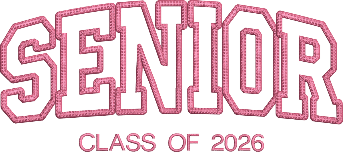 2026 Senior Embroidery Design Graduate Graduation Cap Machine Embroidery Pattern