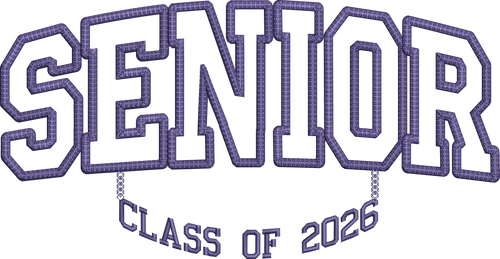2026 Senior Embroidery Design Graduate Graduation Cap Machine Embroidery Pattern