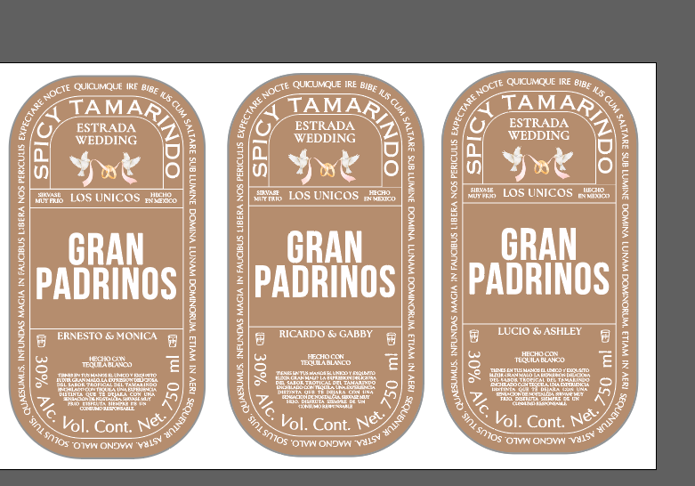Custom Wedding bottle Stickers