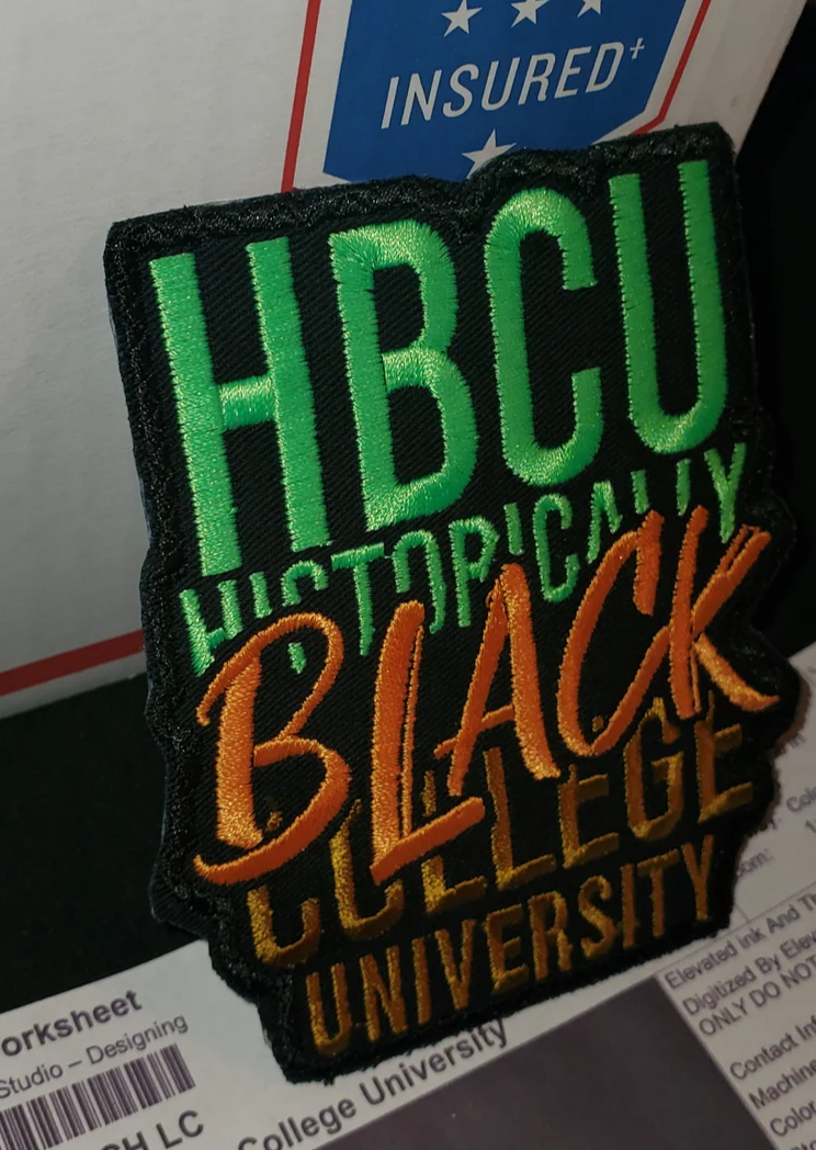 Historically black University college patch, HBCU,BLACK COLLEGE, hbcu patch, iron patch hbcu iron patch.