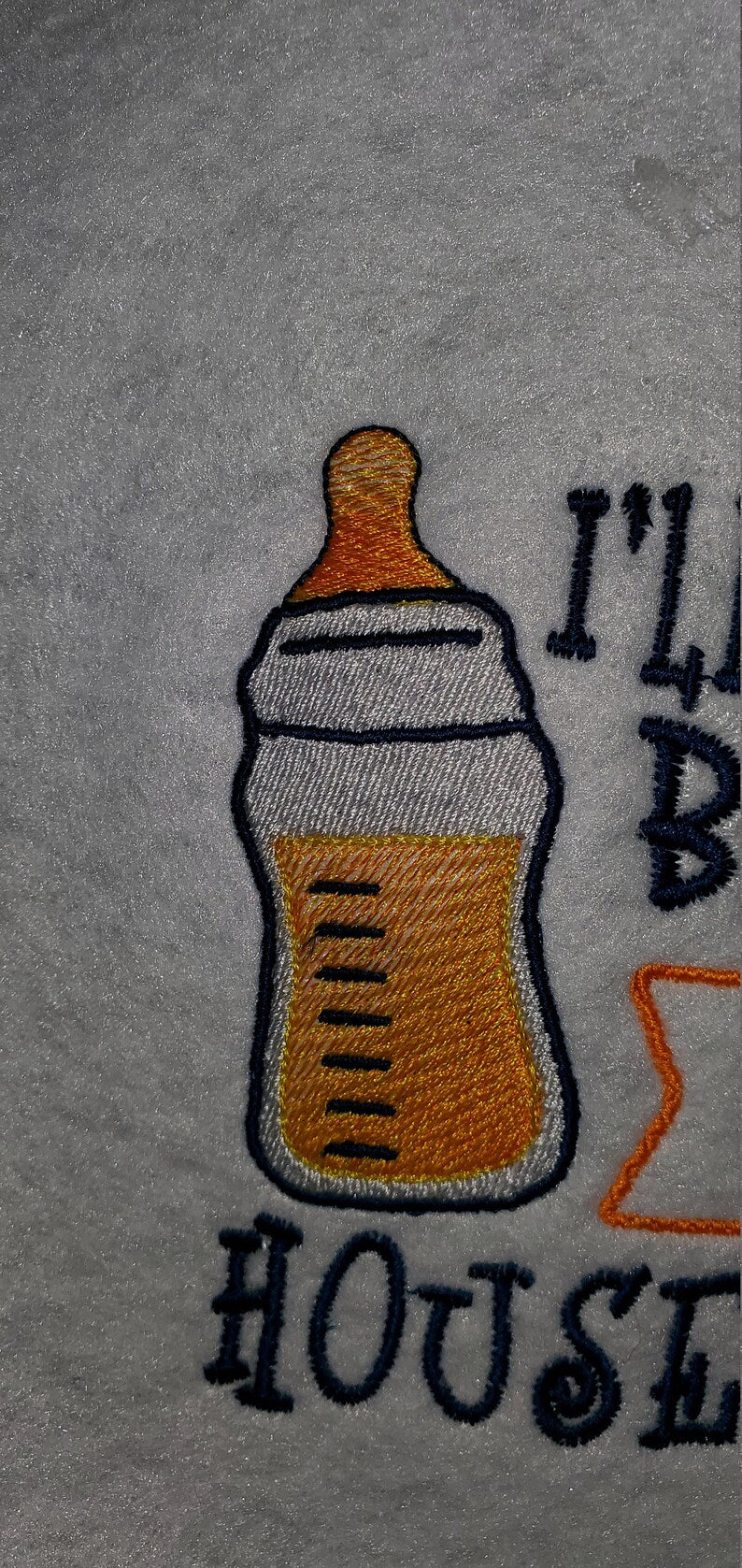I’ll have a bottle of the House White, embroidery baby bib Design, baby humor, baby bottle humor bib customize your colors