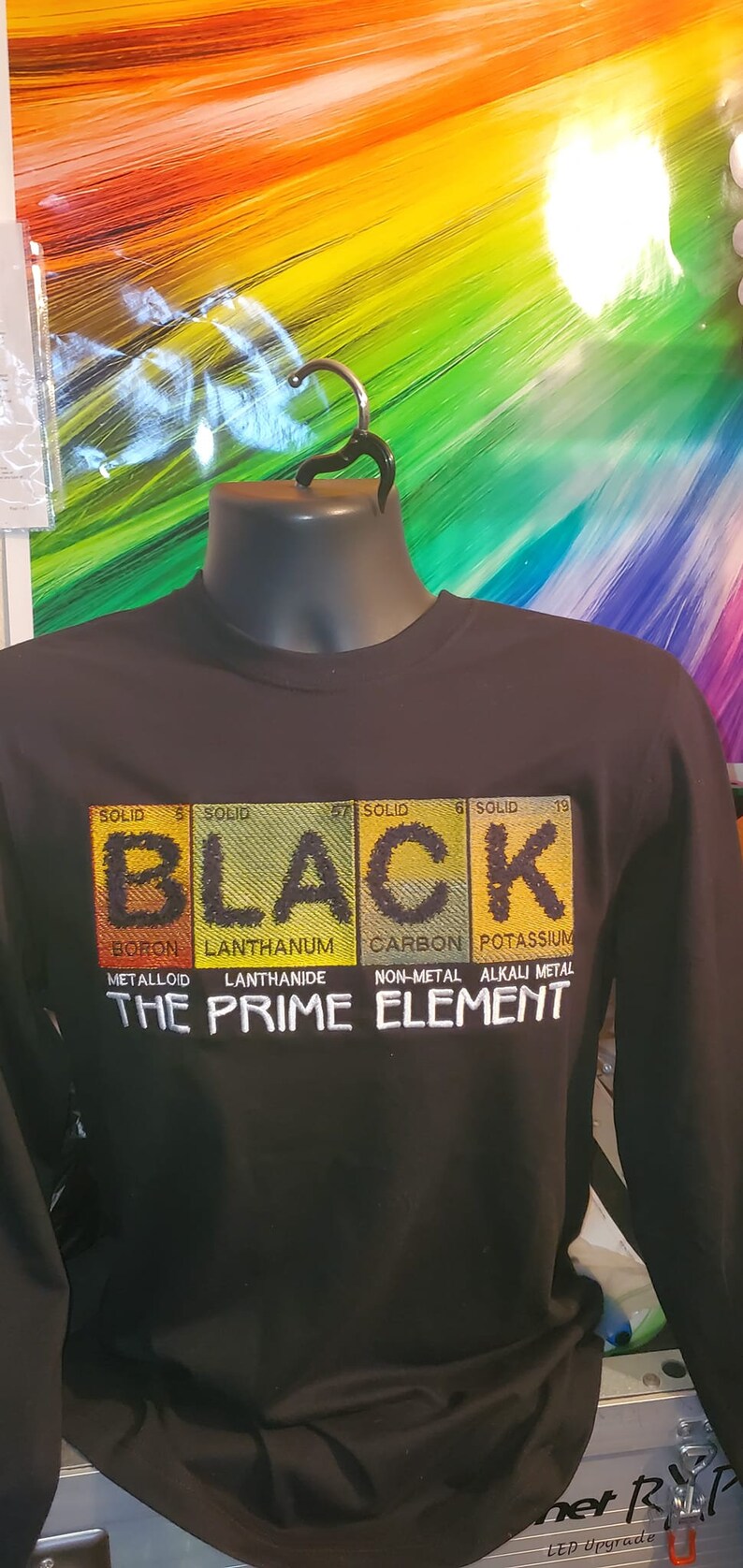 The Prime Element Shirt, Black Shirt, Black Men Shirt, Black Women Shirt, Juneteenth Shirt, American Shirt, Long sleeve