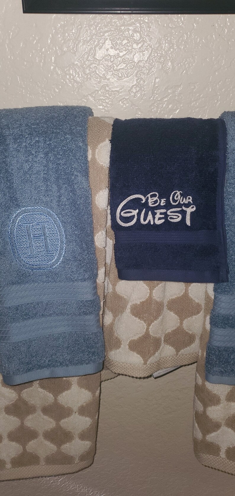 Be Our Guest Hand Towel, Eco-Friendly, Plush Towel, Housewarming Gift, beauty and beast inspired,