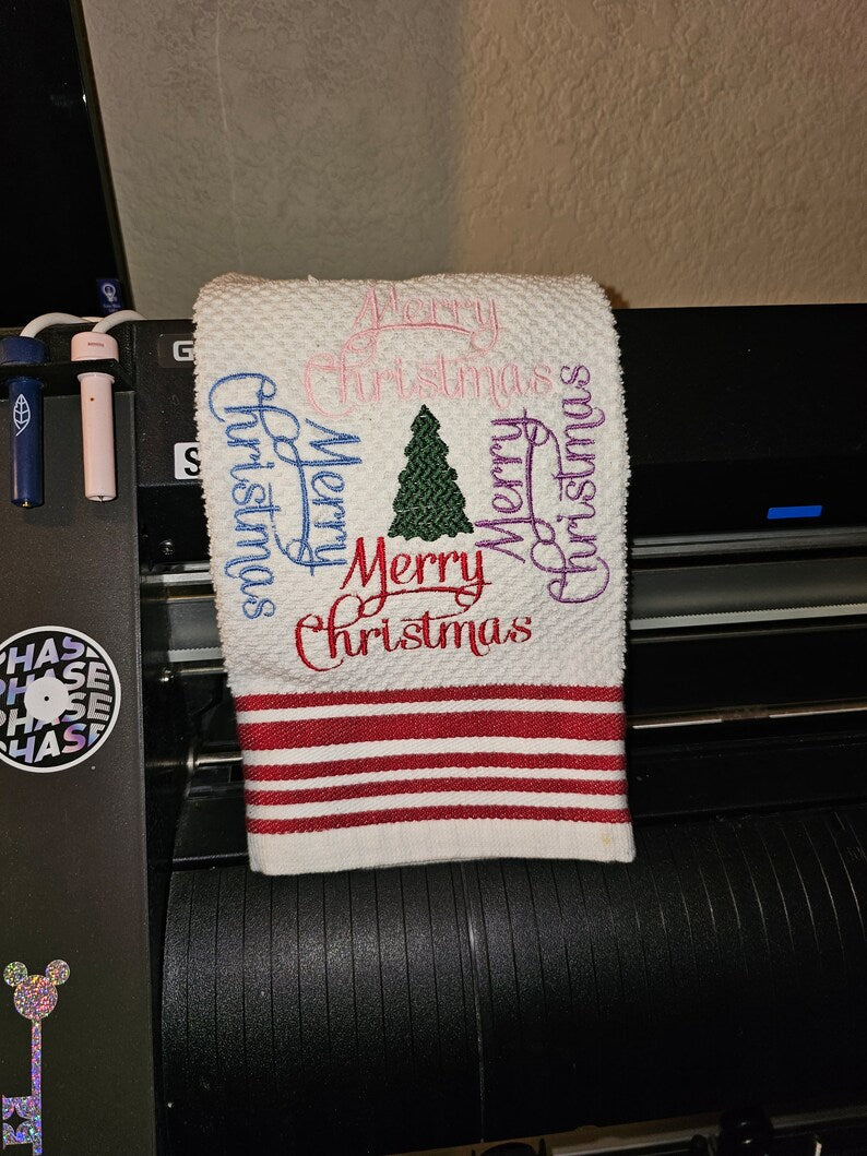 Merry Christmas Embroidery Design, Machine Embroidery, instant Digital Download
