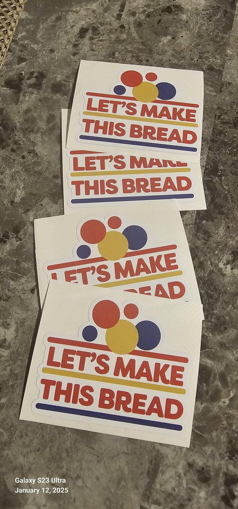 Let's Make This Bread Sticker 5 (Pack)