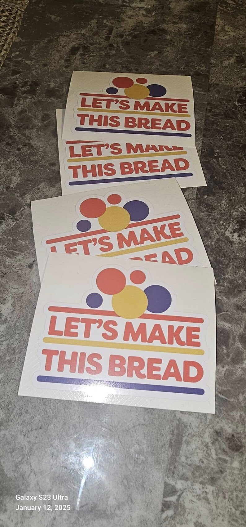 Let's Make This Bread Sticker 5 (Pack)
