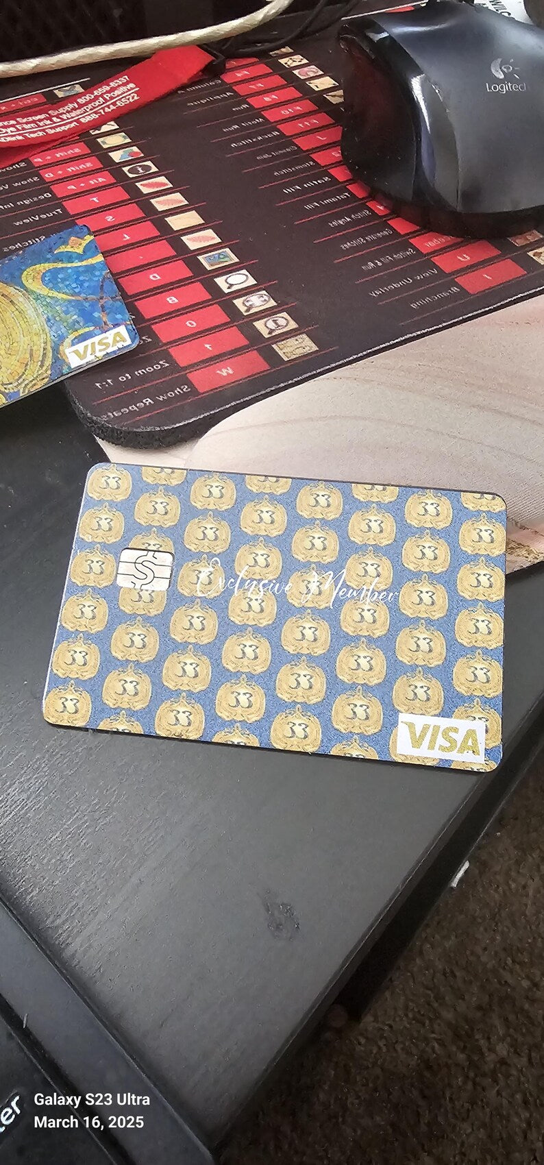 debit card sticker, Custom Vinyl Credit Card Sticker