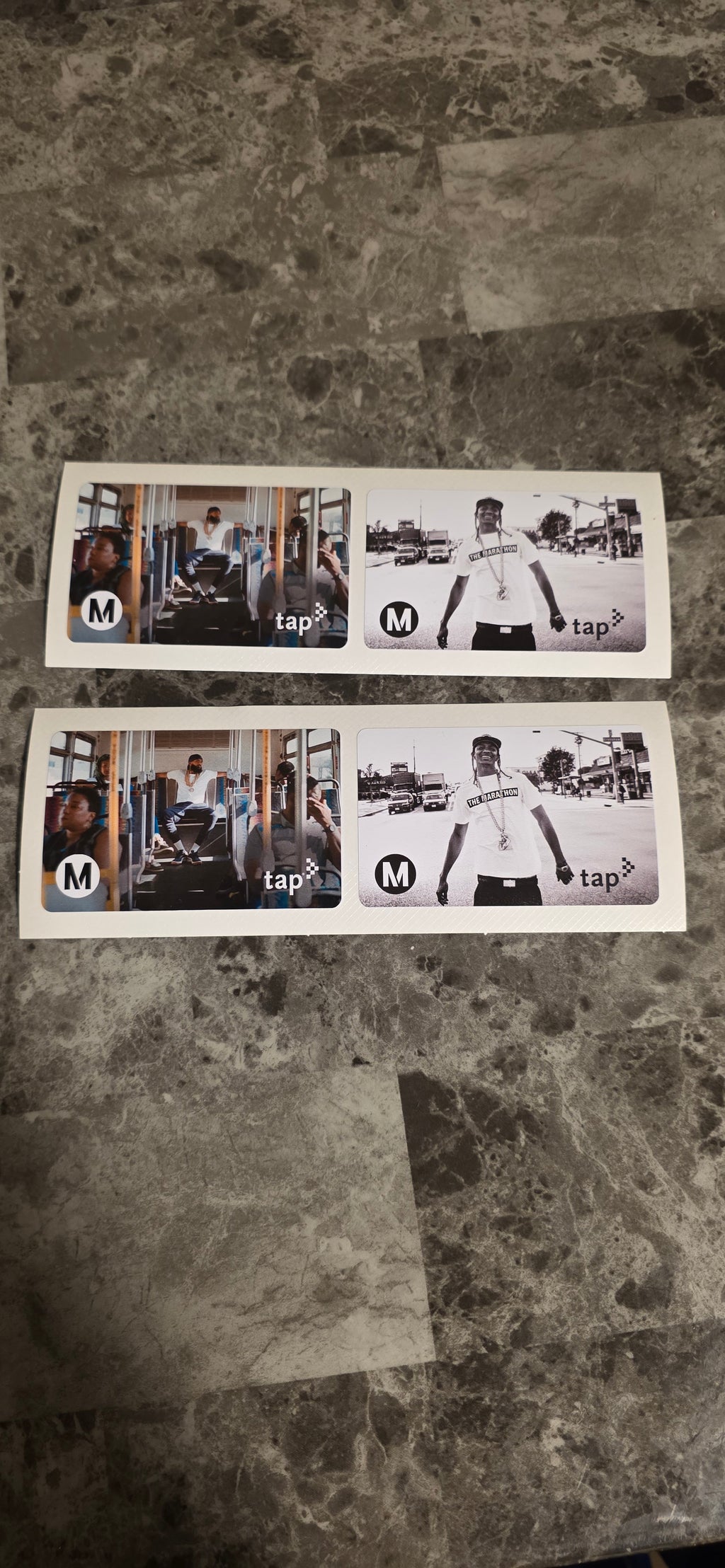 Nipsey Hussle limited edition Metro tap card sticker