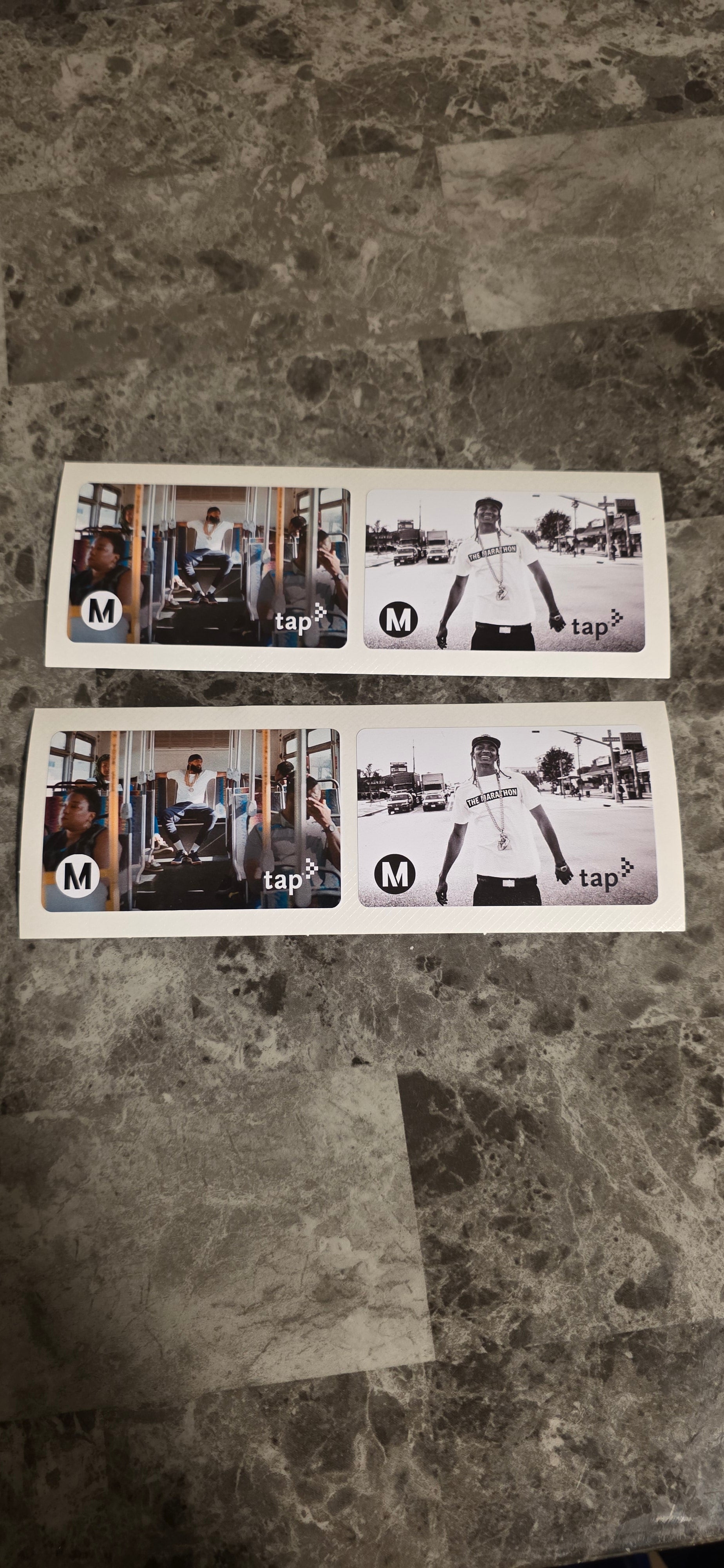 Nipsey Hussle limited edition Metro tap card sticker