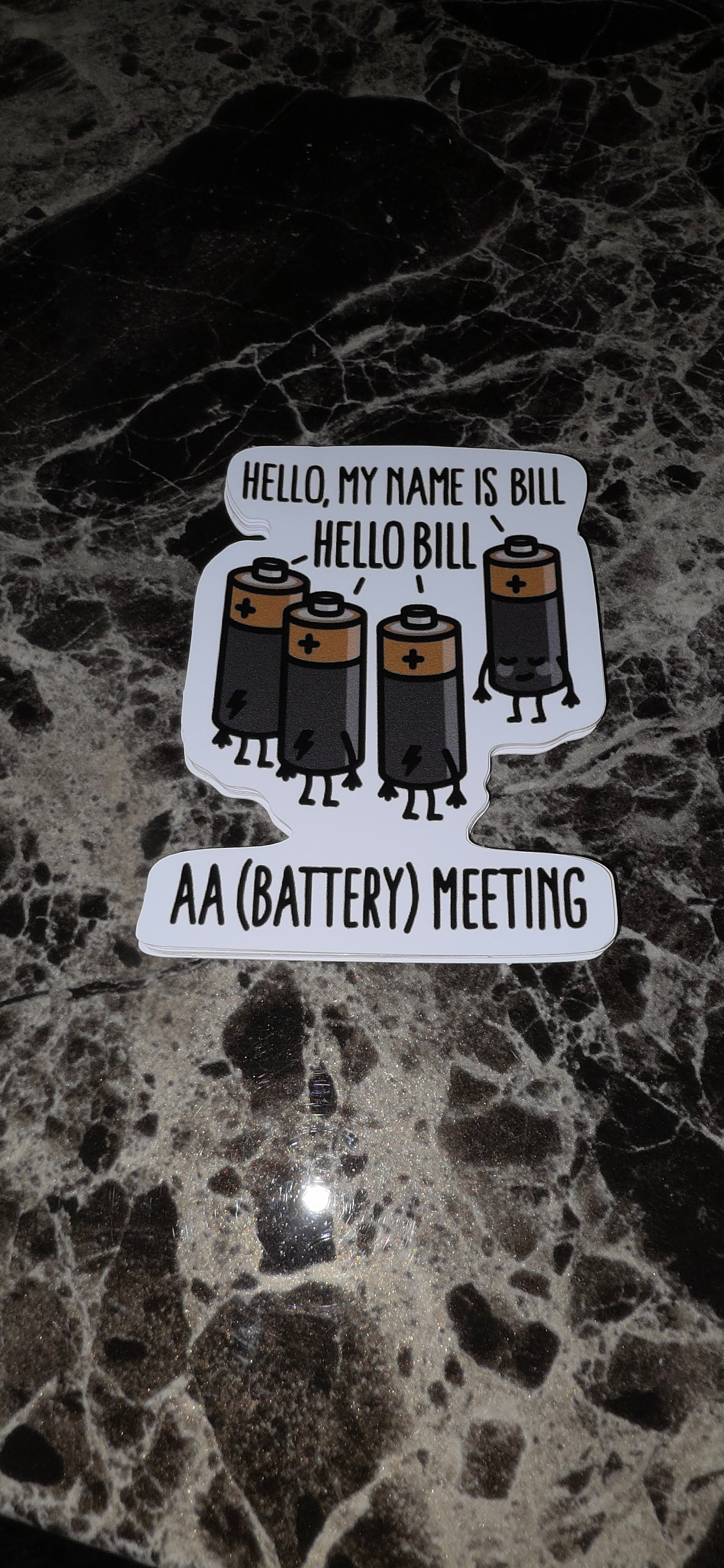 AA meeting bill sticker 25pk