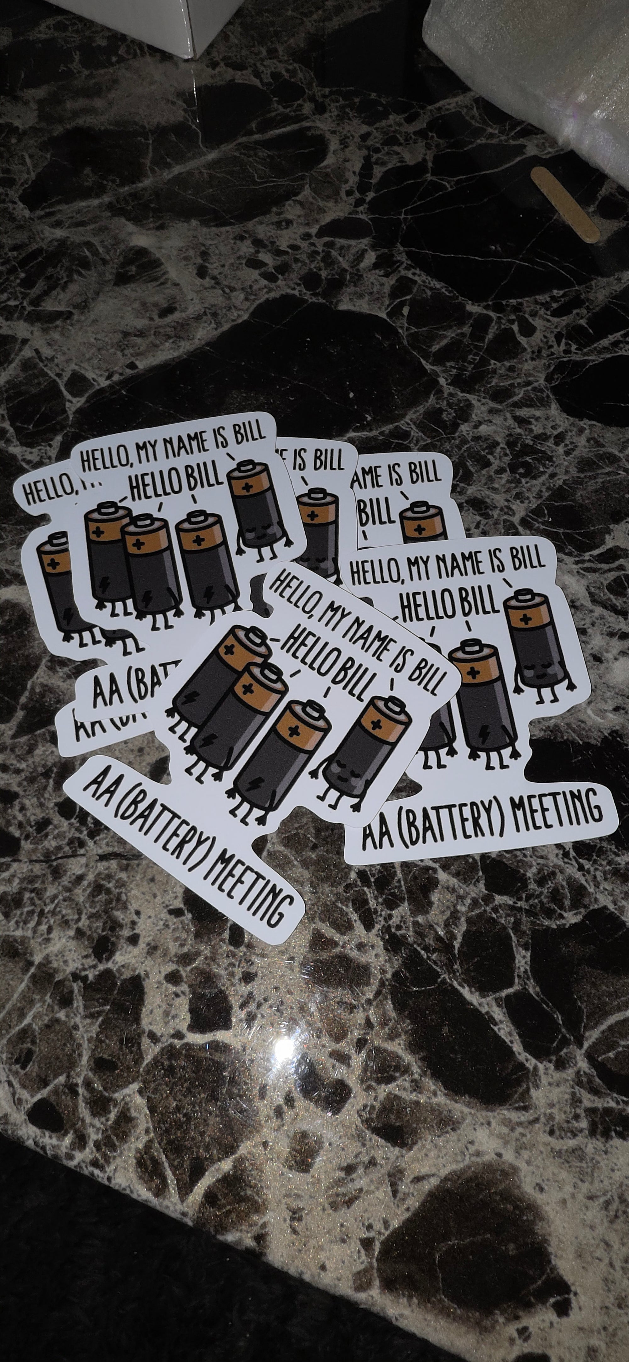 AA meeting bill sticker 25pk