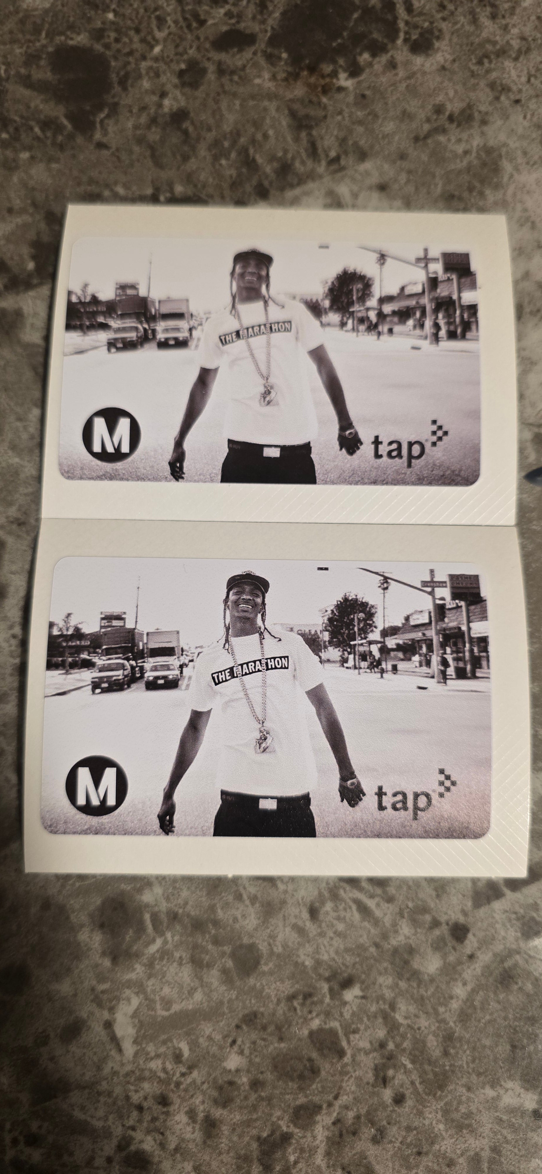 Nipsey Hussle limited edition Metro tap card sticker