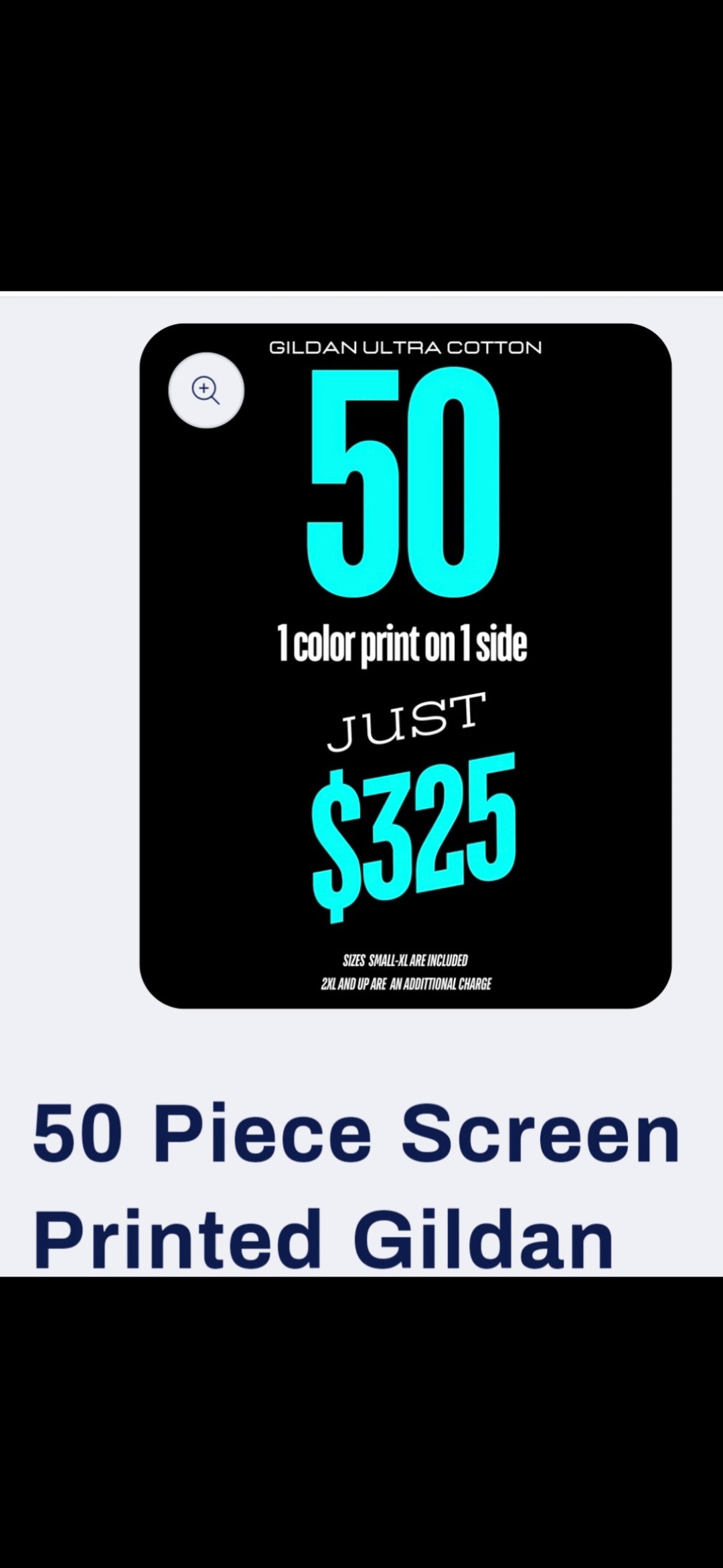 50 custom tshirts
