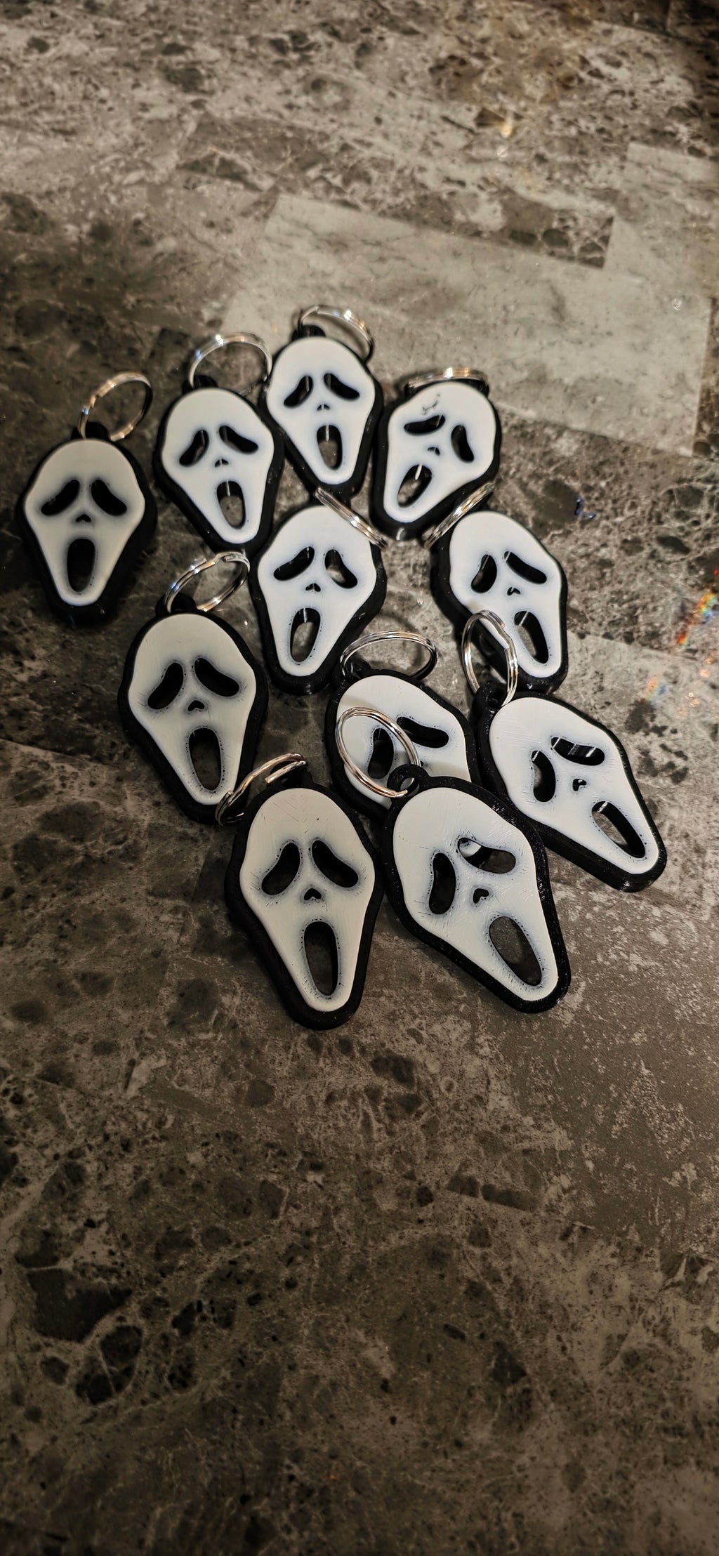 Scream mask keychains