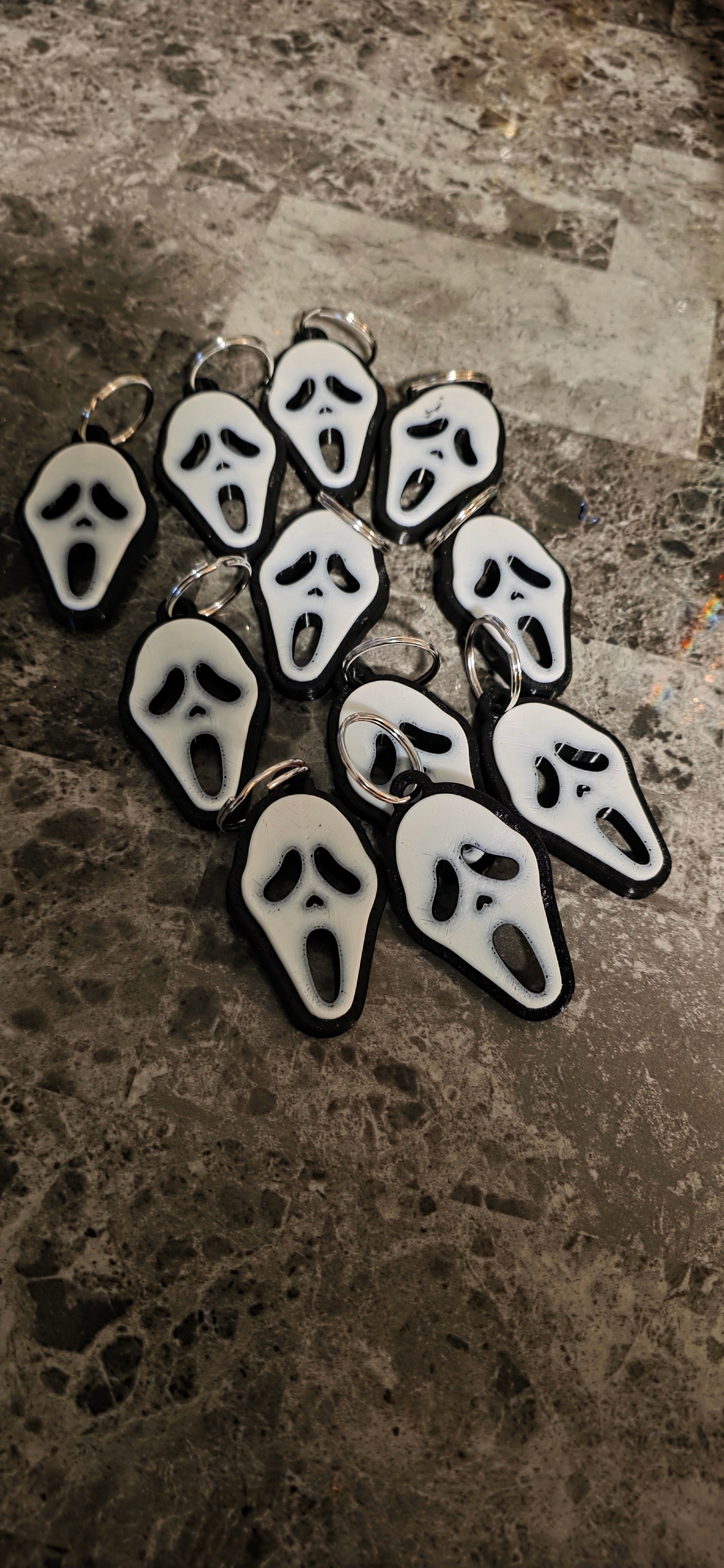 Scream mask keychains