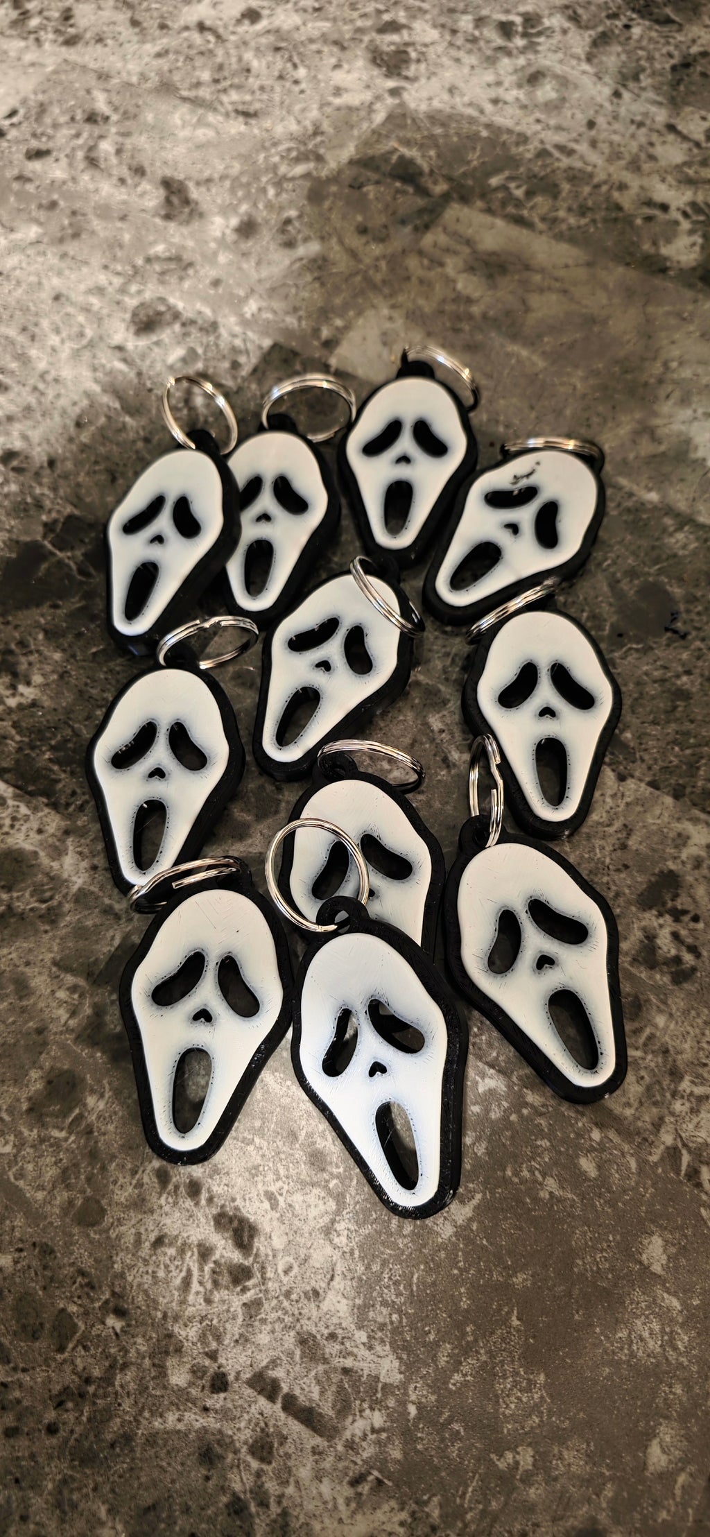 Scream mask keychains