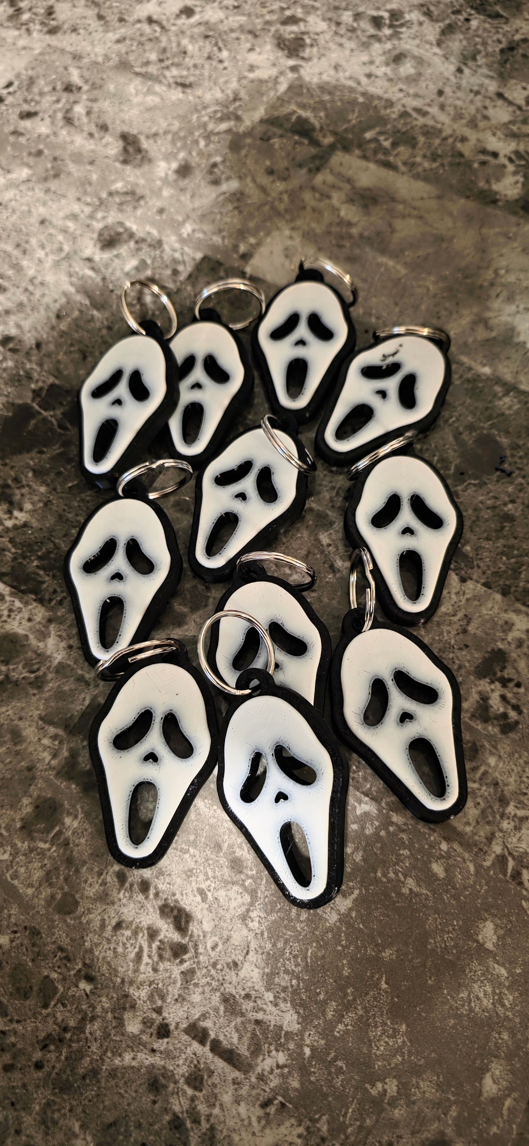 Scream mask keychains