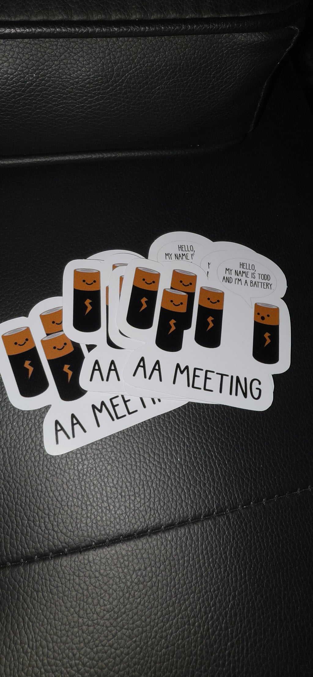 AA meeting todd sticker 25pk