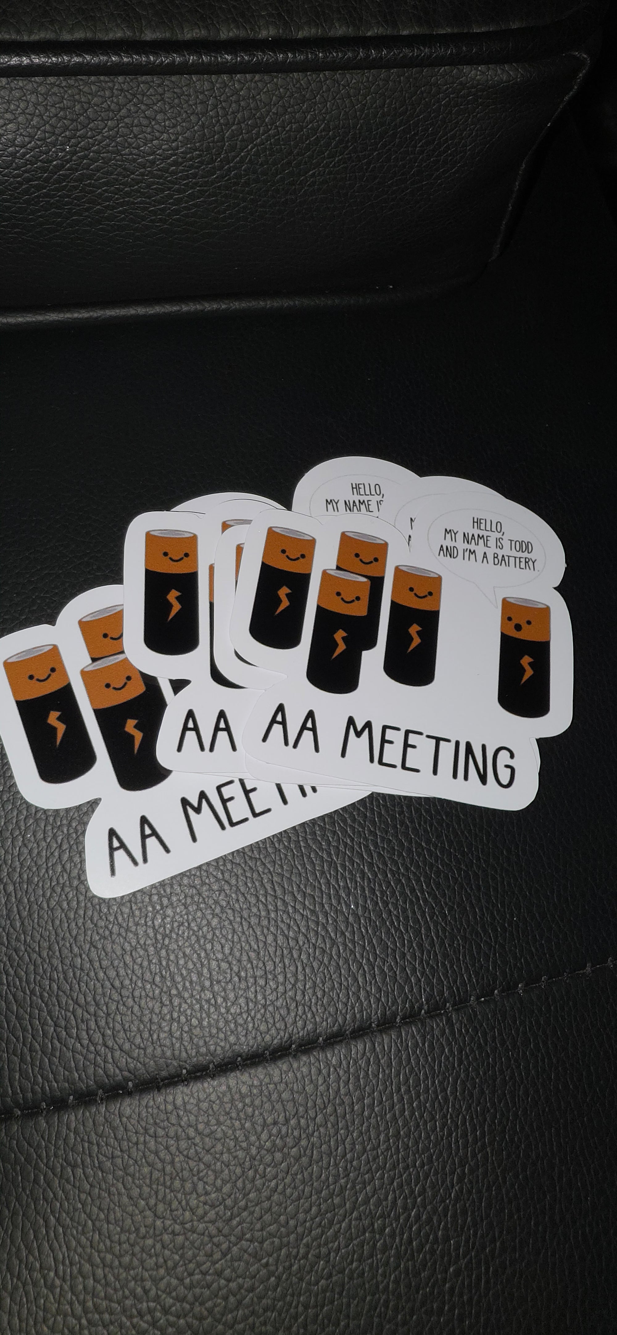 AA meeting todd sticker 25pk