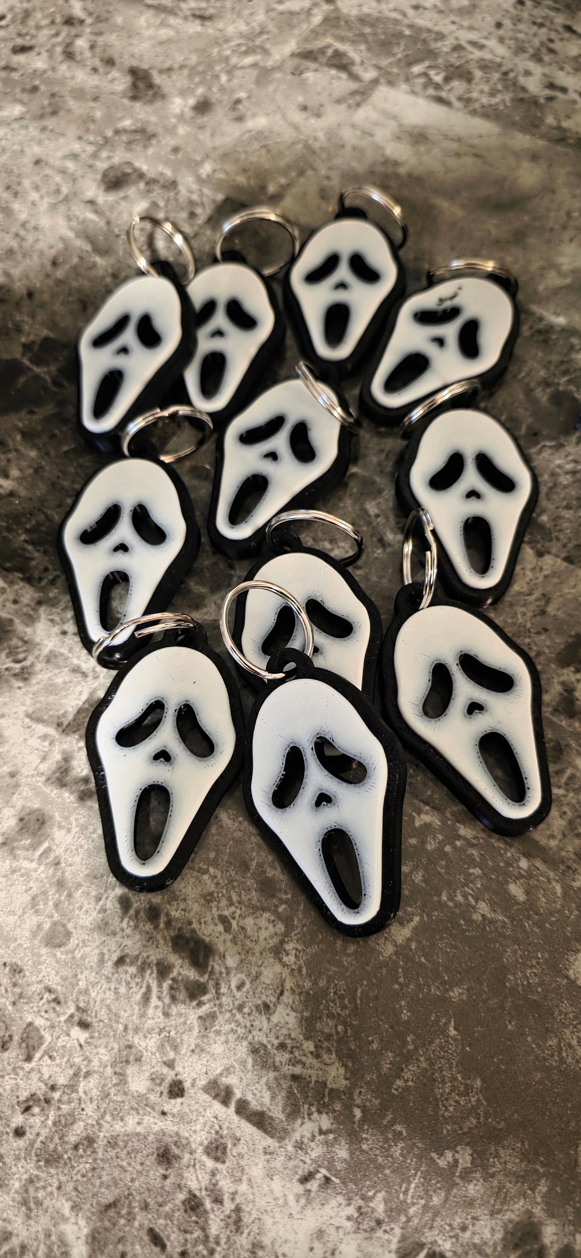 Scream mask keychains