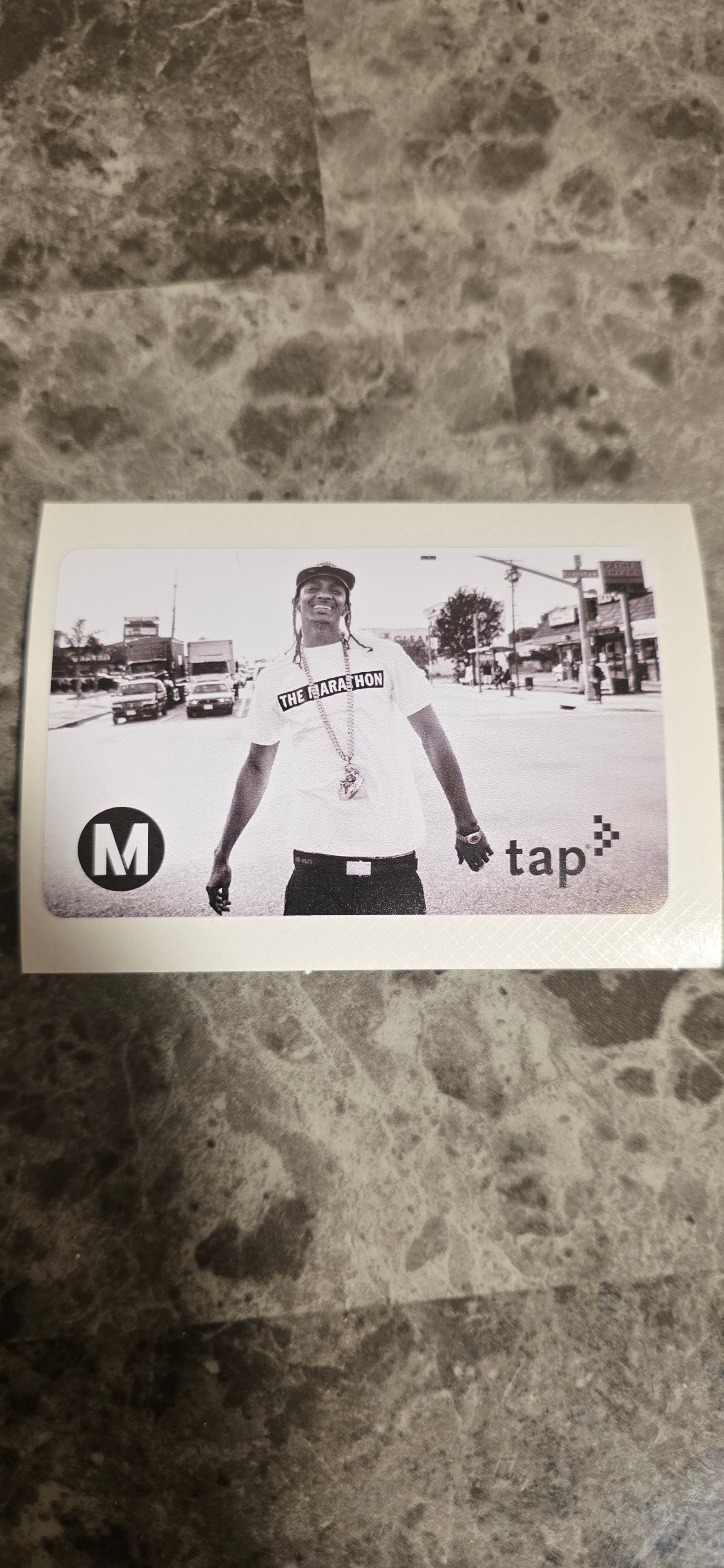 Nipsey Hussle limited edition Metro tap card sticker