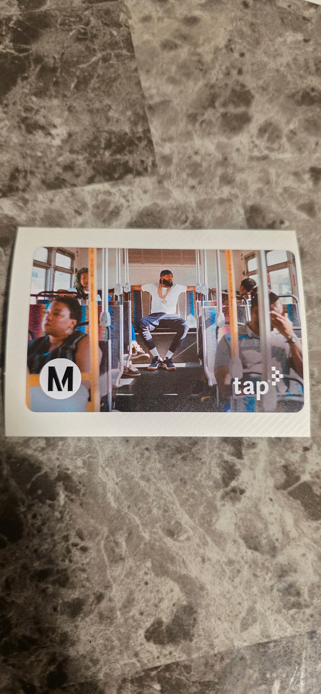 Nipsey Hussle limited edition Metro tap card sticker