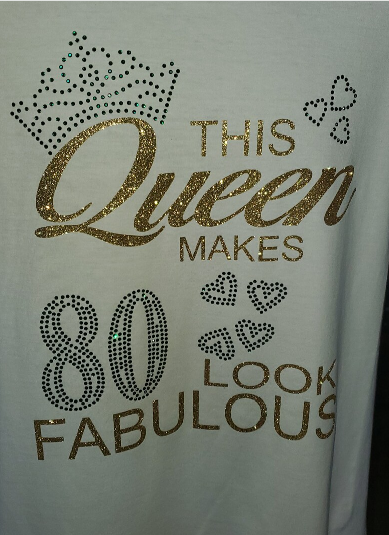 Birthday Shirt, 80th Birthday Crew Shirt for Woman, Birthday Print Birthday Party Shirts, Chapter 80 Birthday Shirt, Group Shirts