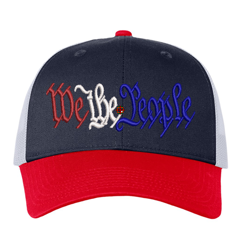 We The People dst, We The People Embroidered file. United States Constitution, embroidery art. Instant Download